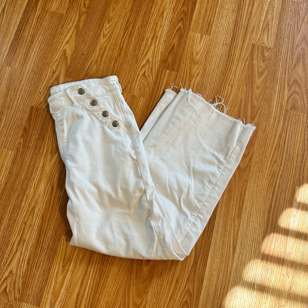 White Wide leg Pants
